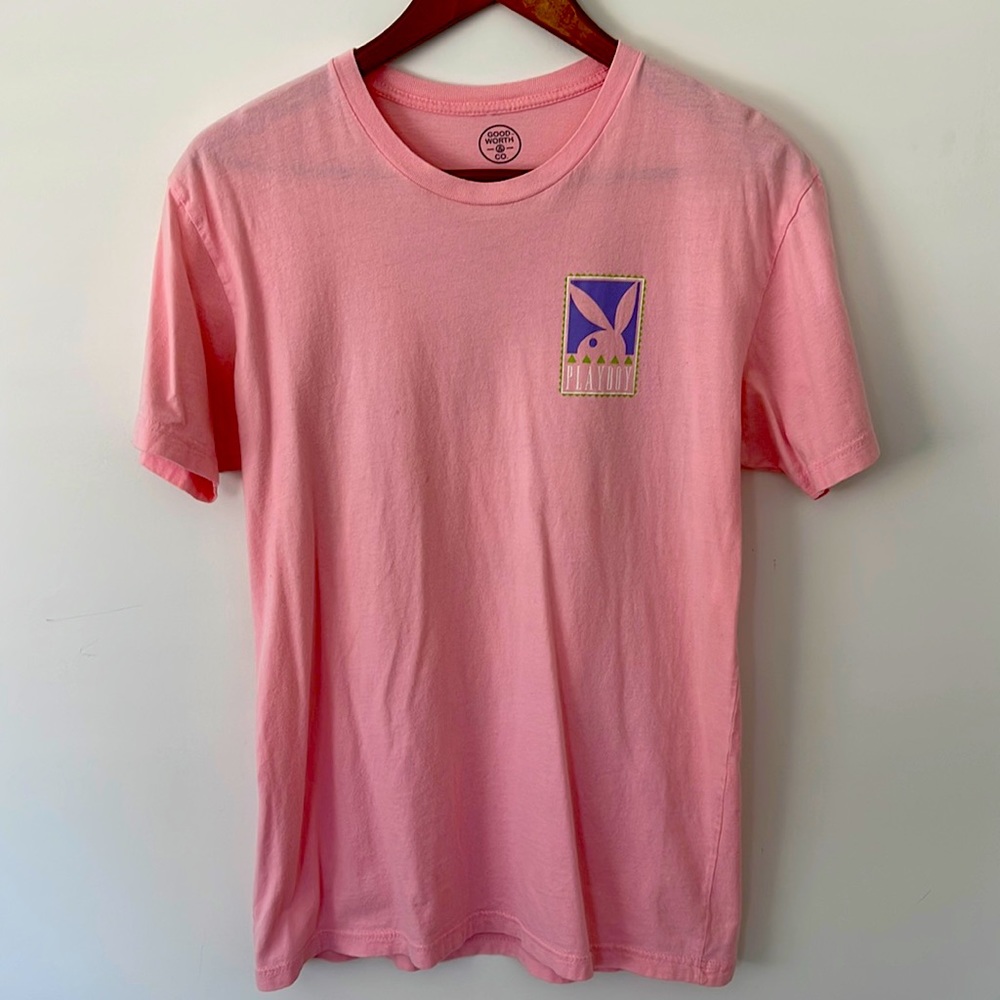 Medium Pink Playboy T-Shirt #Playboy #Pink #Cotton